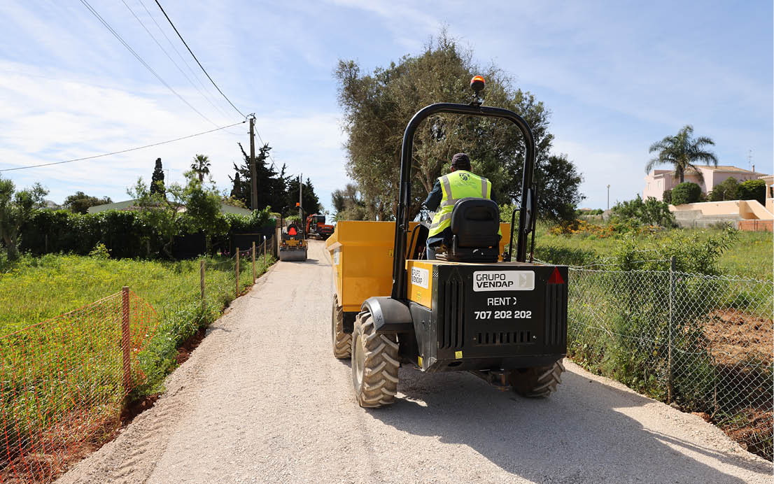 Obras estrada Praia da Luz 